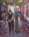 vieil homme dans warnemunde 1907 Edvard Munch Expressionism